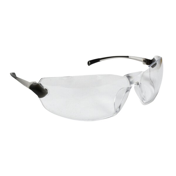 Radians Safety Glasses, Wraparound Clear Polycarbonate Lens, Uncoated,  - BAL1-10