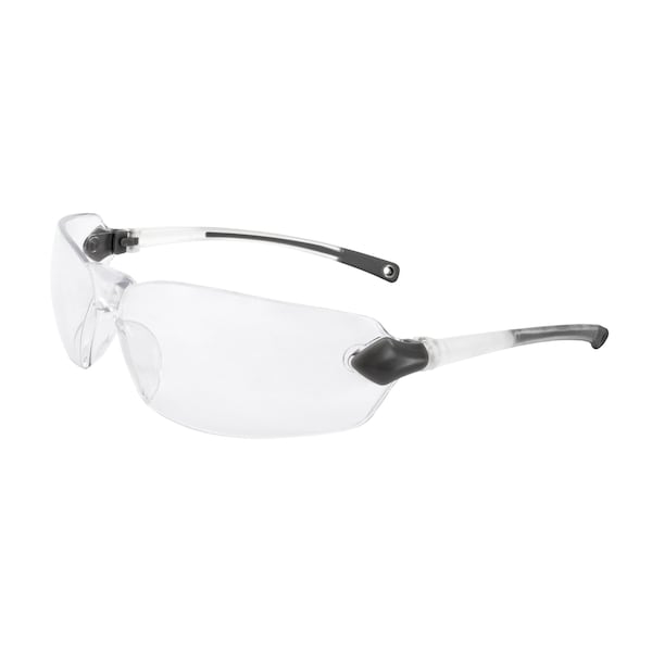 Radians Safety Glasses, Wraparound Clear Polycarbonate Lens, Uncoated,  - BAL1-10