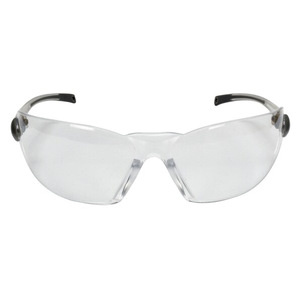 Radians Safety Glasses, Wraparound Clear Polycarbonate Lens, Uncoated,  - BAL1-10