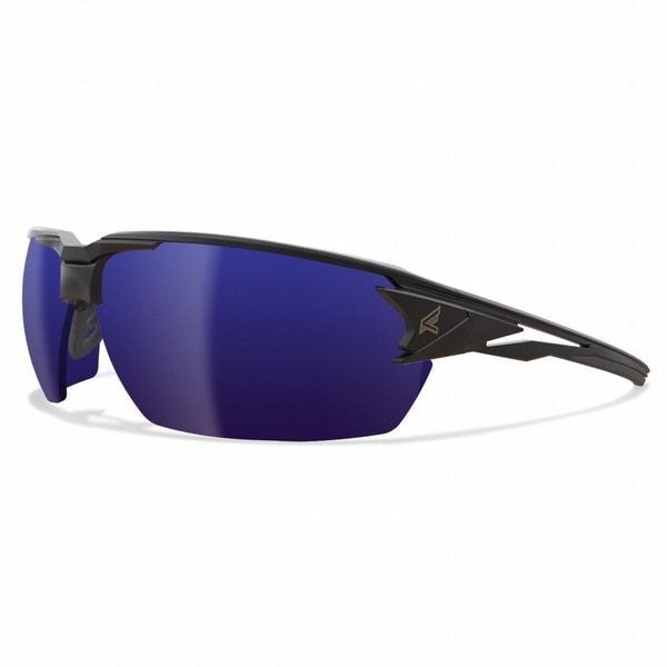 Edge Eyewear Pumori, Safety Glasses Anti-Fog & Anti-Scratch, Polarized, Blue Lens, Half-Frame, Wraparound - XPAP418