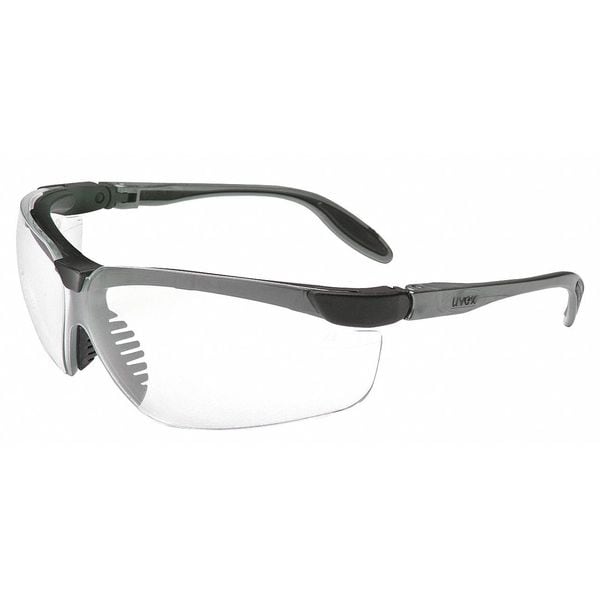 Honeywell Uvex Genesis S, Safety Glasses Anti-Fog &  Anti-Scratch, Clear Lens, Half-Frame, Wraparound - S3700