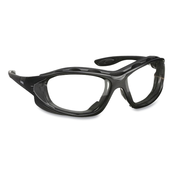 Honeywell Uvex Seismic Sealed Eyewear, Black Polycarbonate Frame, Clear Polycarbonate Lens - S0600HS