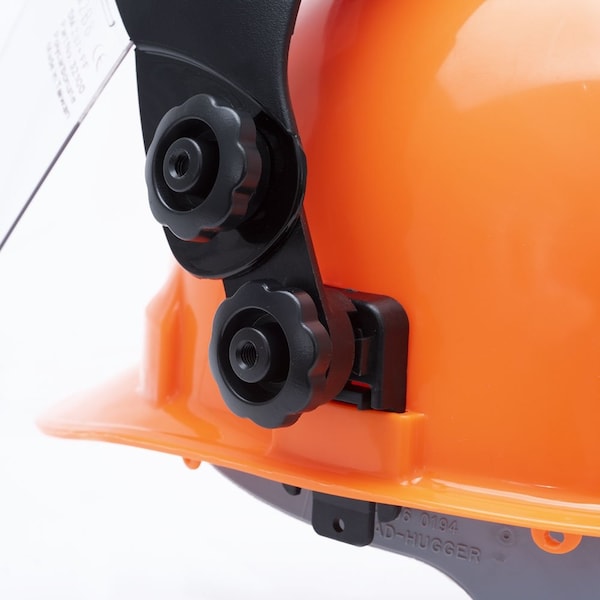 Sellstrom DP4 Series Face Shield, Universal Adapter, Polycarbonate, Clear, Anti-Fog - S32012