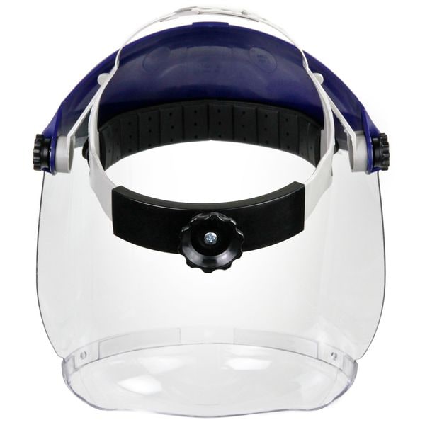 3M Headgear, Ratchet, Blue, w/Chin Protector - 82521-10000