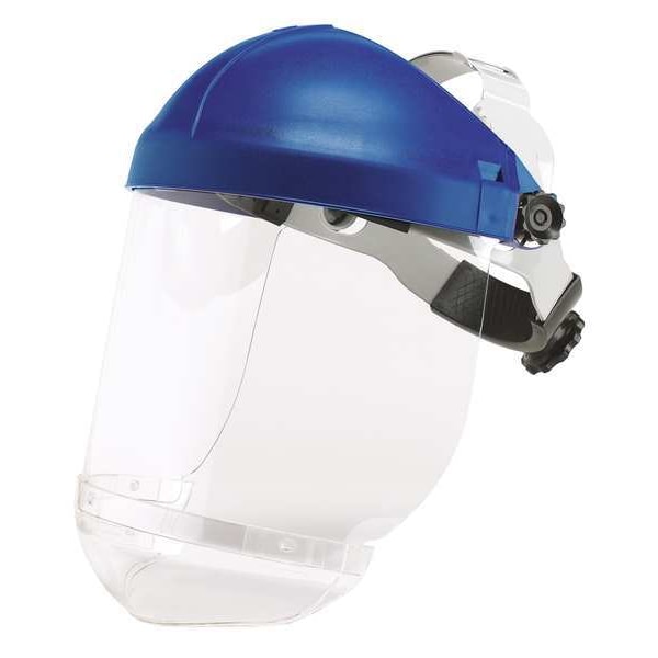 3M Headgear, Ratchet, Blue, w/Chin Protector - 82521-10000