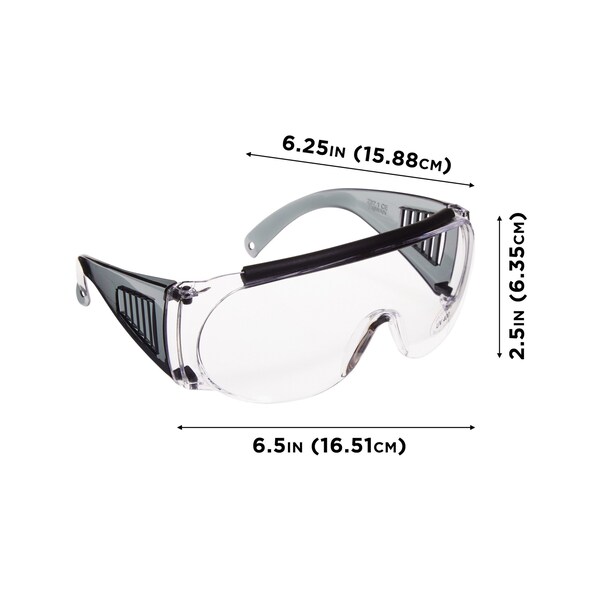 Allen Co Safety Glasses - Ballistic Eye Protection for Men and Women - ANSI Z87.1 Impact Resistance - Clear - 2169