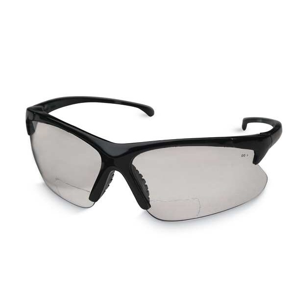 Kleenguard V60 30-06 RX Bifocal Safety Reading Glasses, Black Wraparound Frame, +2.00 Diopter, Amber Lens, M - 19894
