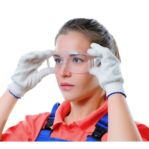 Sirius Protective Products OTG Safety Glasses, Over Eyeglasses, Anti-Fog & Scratch Resistant, Impact & Scratch Resistant, 12PK - PC2SG1