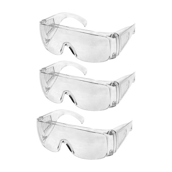 Sirius Protective Products OTG Safety Glasses, Over Eyeglasses, Anti-Fog & Scratch Resistant, Impact & Scratch Resistant, 12PK - PC2SG1