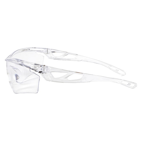 Mcr Safety Checklite CL4, Safety Glasses Uncoated, Clear Lens, Half-Frame, Wrap Around Side Protection - CL400