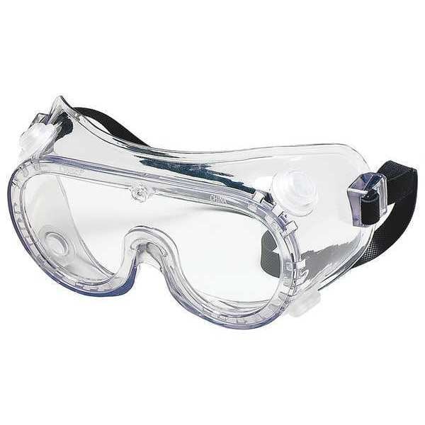 Condor Chemical Splash/Impact Resistant Goggles, Anti-Fog, Scratch-Resistant, Clear Lens, Indirect Venting - 1VT70