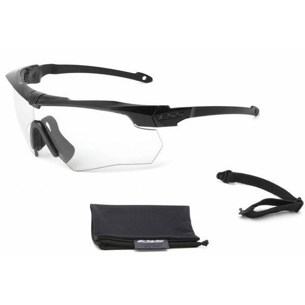 Ess Crossbow, Safety Glasses Anti-Fog &  Anti-Scratch, Clear Lens, Frameless, Wraparound - EE9007-04