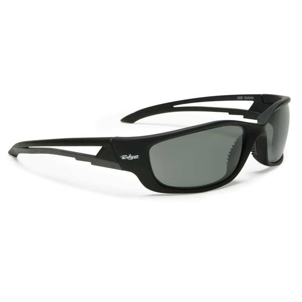 Edge Eyewear Kazbek, Safety Glasses Anti-Scratch, Polarized, Gray Lens, Full-Frame, Wraparound - TSK-XL216
