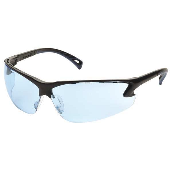 Pyramex Venture 3, Safety Glasses Anti-Scratch, Blue Lens, Half-Frame, Wraparound - SB5760D