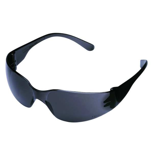 Condor Condor Mini V, Safety Glasses Anti-Scratch, Gray Lens, Frameless, Wraparound - 1ETK5
