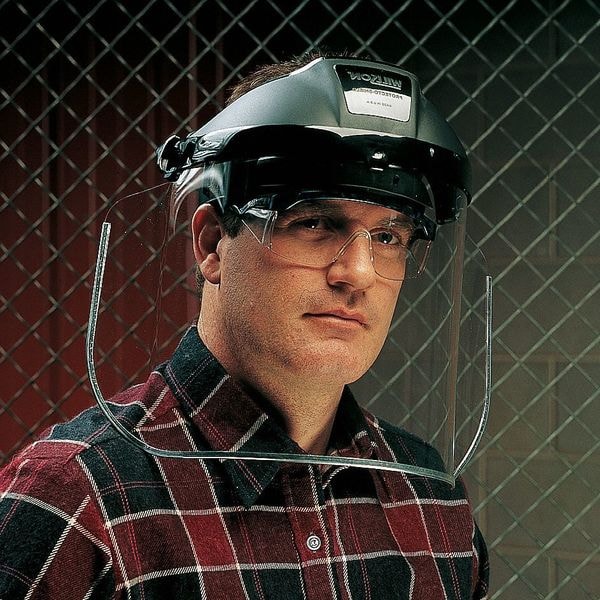 Honeywell North Faceshield Visor, Clear Visor, Propionate, Uncoated Lens, clear - 11390064