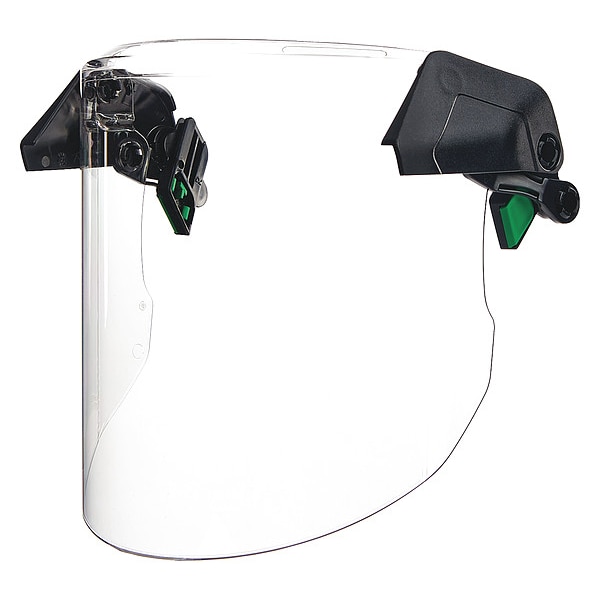 Msa Safety Faceshield Visor, Clear Visor, Polycarbonate, Anti-Fog ; Anti-Scratch Lens - 10194818