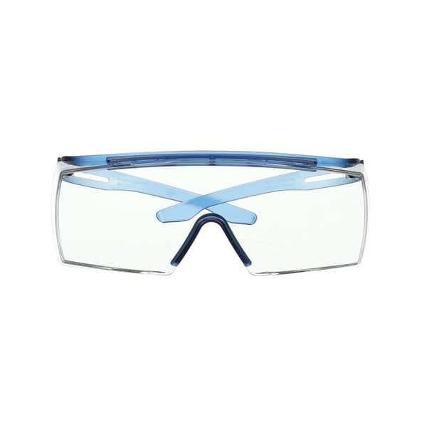 3M 3700, Safety Glasses Anti-Fog &  Anti-Scratch, Clear Lens, Half-Frame, OTG - SF3701SGAF-BLU
