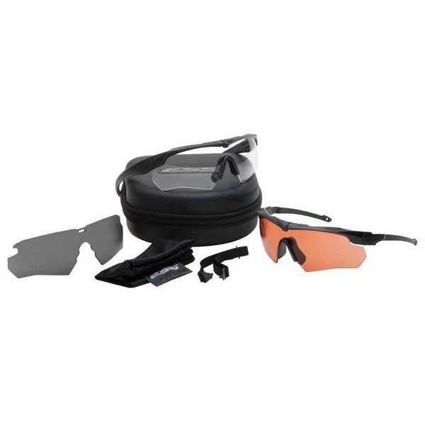 Ess Crossbow Suppressor, Safety Glasses Anti-Fog &  Anti-Scratch, Clear Lens, Half-Frame, Wraparound - 740-0388