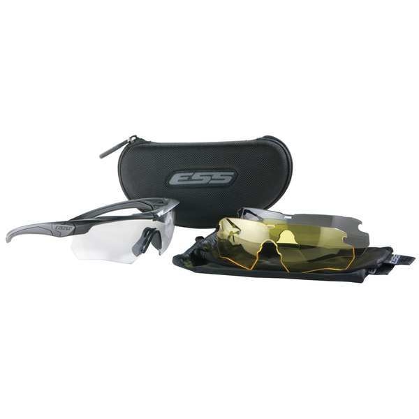Ess Crossbow, Safety Glasses Anti-Fog &  Anti-Scratch, Clear Lens, Half-Frame, Wraparound - 740-0387
