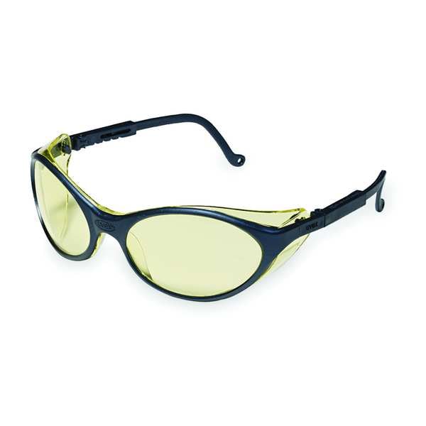 Honeywell Uvex Bandit, Safety Glasses Anti-Scratch, Amber Lens, Half-Frame, Wraparound - S1601