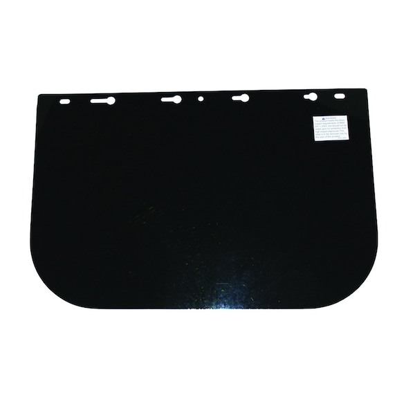 Sellstrom 390 Premium Series Single Crown Face Shields Window, Acetate, 8 in x 12 in x .060 in, Uncoated, Shade 5 IR - S35050