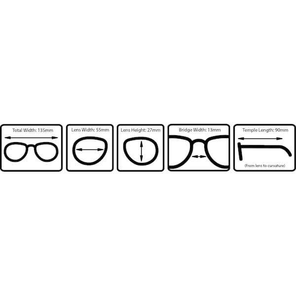 Boost Eyewear Reading Glasses, Clear Half Rim Frame, Comfort Spring Loaded Hinges, 6PK - 28125