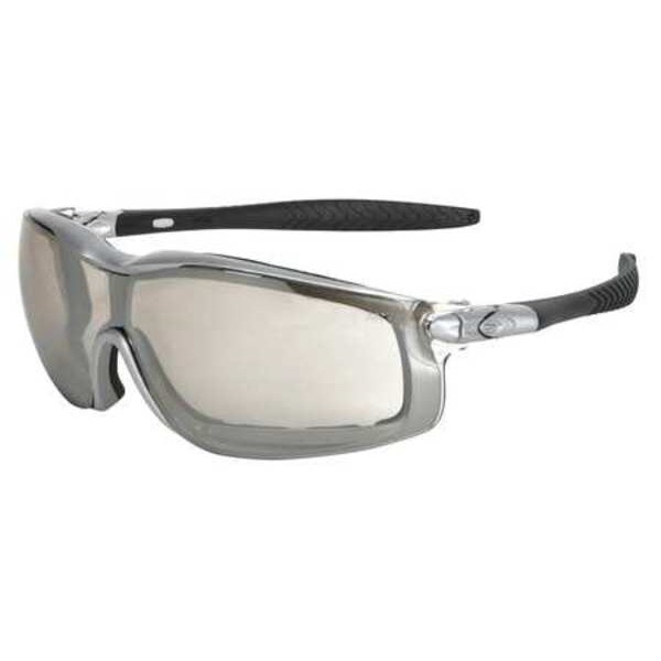 Mcr Safety RT1, Safety Glasses Anti-Fog &  Anti-Scratch, Light Gray Lens, Half-Frame, Wraparound - RT129AF