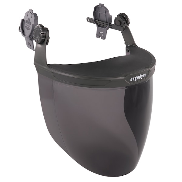 Ergodyne Smoke Lens Gray Hard Hat Face Shield for Cap-Style & Safety Helmet - 8994