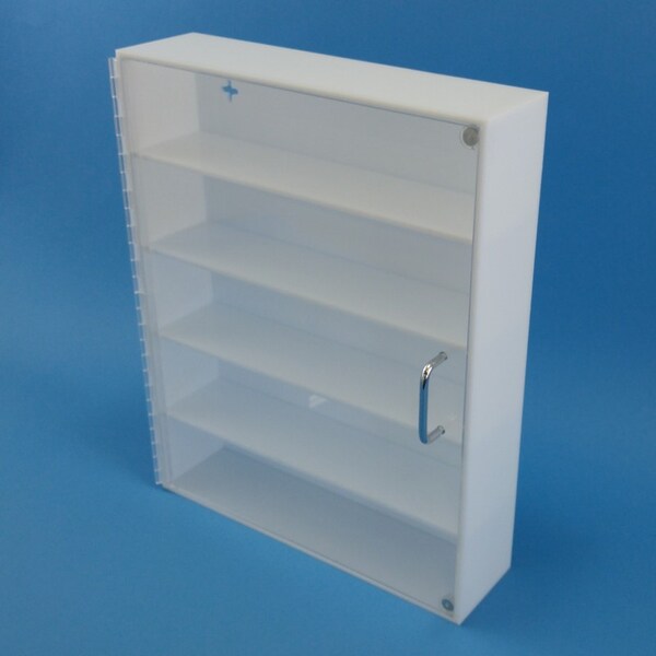 S-Curve Technologies Safety Glass Cabinet with door, 1/4 - SGD-1500 PETG