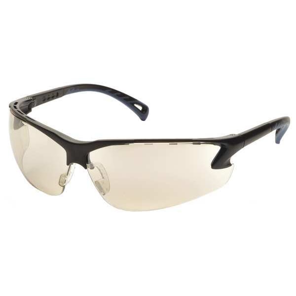 Pyramex Venture 3, Safety Glasses Anti-Scratch, Gray Mirror Lens, Half-Frame, Wraparound - SB5780D
