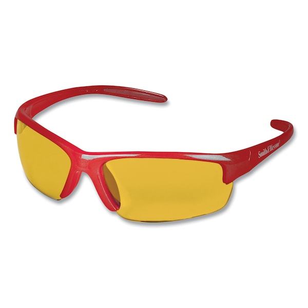 Kleenguard Safety Glasses Anti-Scratch, Amber/Yellow Lens, Wraparound, Wraparound, 12 PK - KCC21299