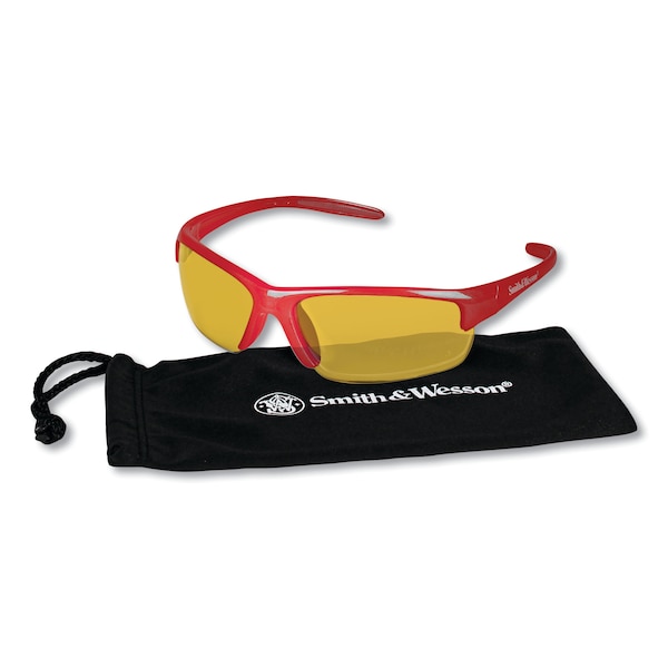 Kleenguard Safety Glasses Anti-Scratch, Amber/Yellow Lens, Wraparound, Wraparound, 12 PK - KCC21299