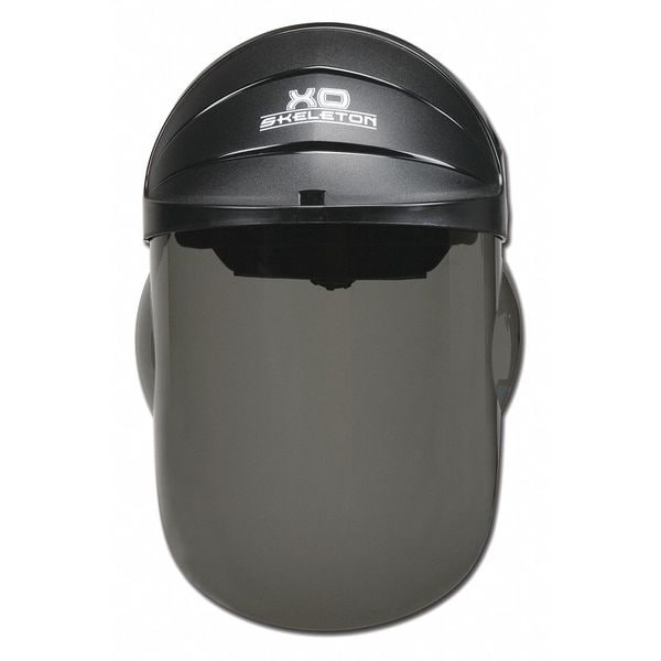 Mcr Safety Xo Skeleton Ratchet Headgear Grey Lens, Gray Visor, Polycarbonate, Duramass Hard Coat Lens - 105