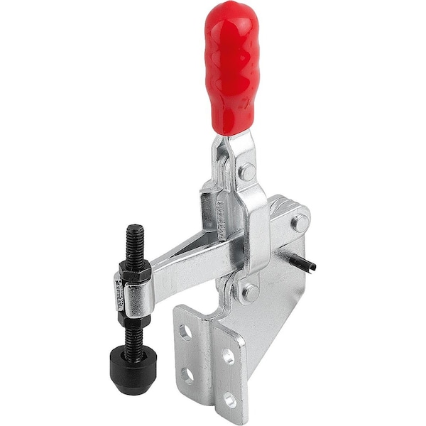 Kipp Toggle Clamp Vertical Std, Angled Foot F1=800, Fixed Clamping Spindle M05X35, Steel Galvanized And - K1436.00800