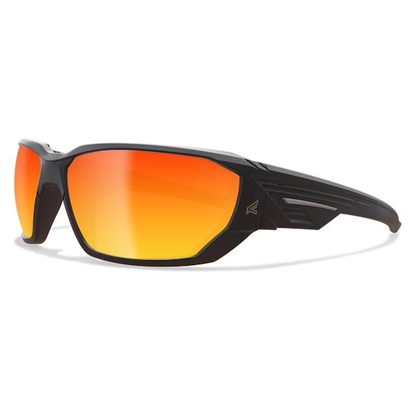 Edge Eyewear Edge Eyewear Dawson Anti-Fog Safety Glasses Red Mirror Lens Black Frame 1 pk - XDAP419