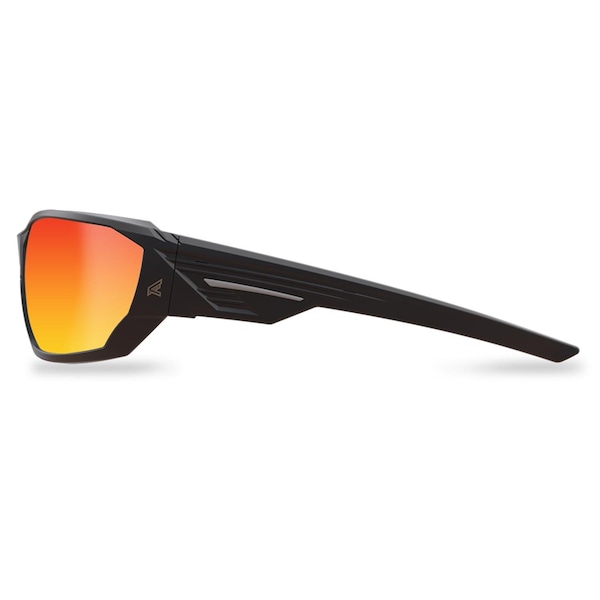 Edge Eyewear Edge Eyewear Dawson Anti-Fog Safety Glasses Red Mirror Lens Black Frame 1 pk - XDAP419