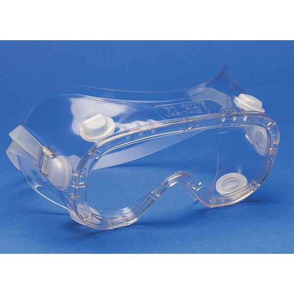 Bioclean Safety Goggles, Clear Anti-Fog, Scratch-Resistant Lens, BioClean Clearview Series, 60PK - BCGS1