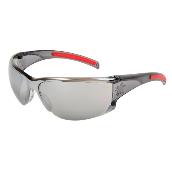 Mcr Safety Glasses, HK1 Silver Mirror Lens, 12PK - HK117