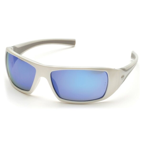 Pyramex Goliath, Safety Glasses Anti-Scratch, Ice Blue Mirror Lens, Full-Frame - SW5665D