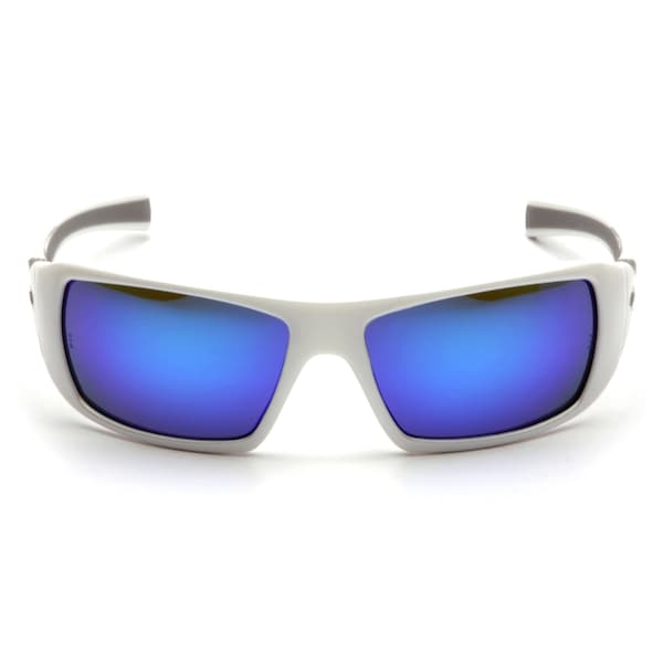 Pyramex Goliath, Safety Glasses Anti-Scratch, Ice Blue Mirror Lens, Full-Frame - SW5665D