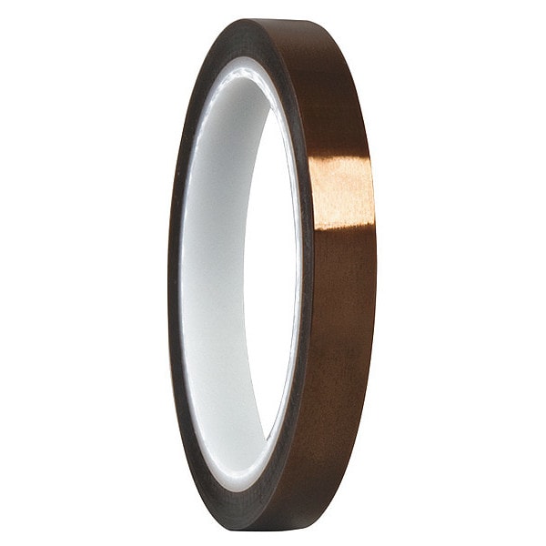 Cinta de película Tapecase, Poliimida, Ámbar, 3/4 pulg x 36 yardas - 15C557