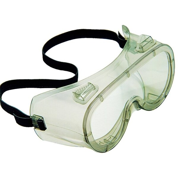 Msa Safety SAFETY WORKS Safety Goggles, AntiFog, Impact, Splash Lens, Vinyl Lens, Vinyl Frame, Clear Frame - 10031205