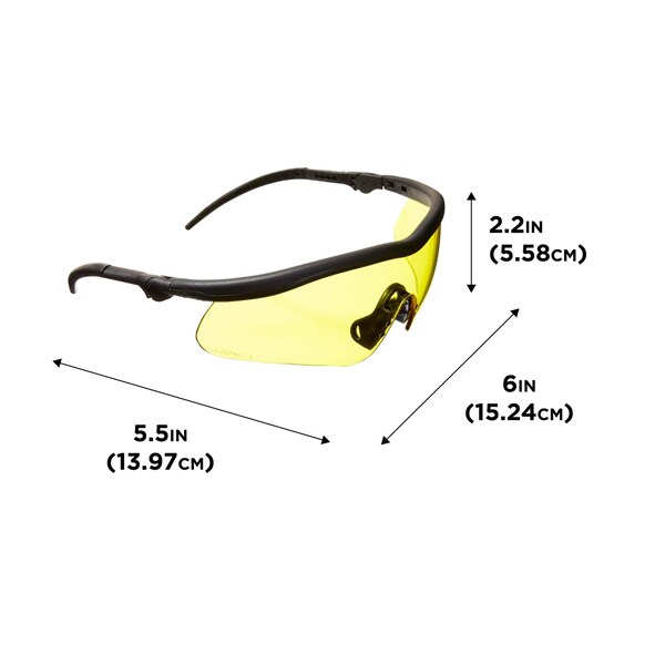 Allen Co Guardian Shooting Safety Glasses, Yellow Lenses, ANSI Z87.1+ & CE Rated - 2379