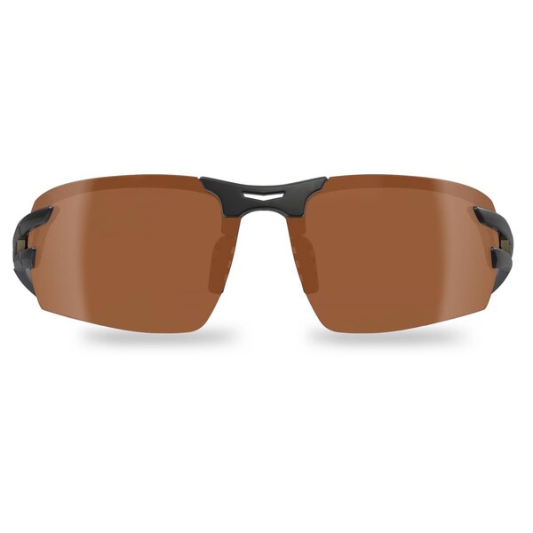 Edge Eyewear Edge Salita Anti-Fog Vapor Shield Safety Glasses Copper Lens Black Frame 1 pk - SL115VS-SL