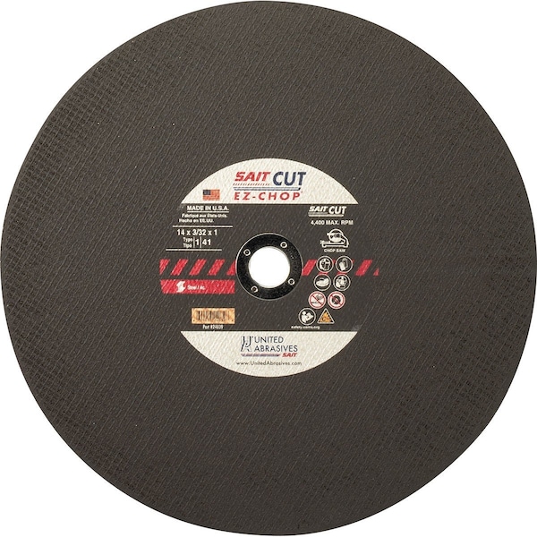 United Abrasives/Sait Saw BladeT112x332x1EzChopPK10 - 24034