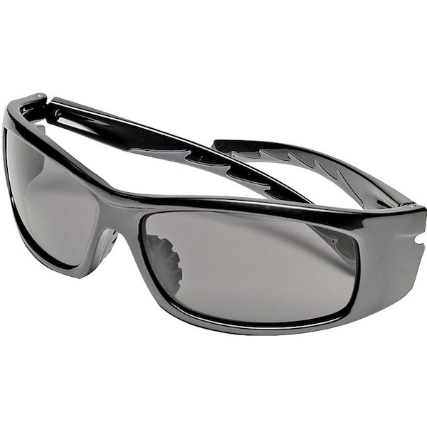 Msa Safety SAFETY WORKS Neuevo Wrap Safety Glasses, AntiFog Lens, Full Frame, Black Frame, UV Protection Yes - 10105403