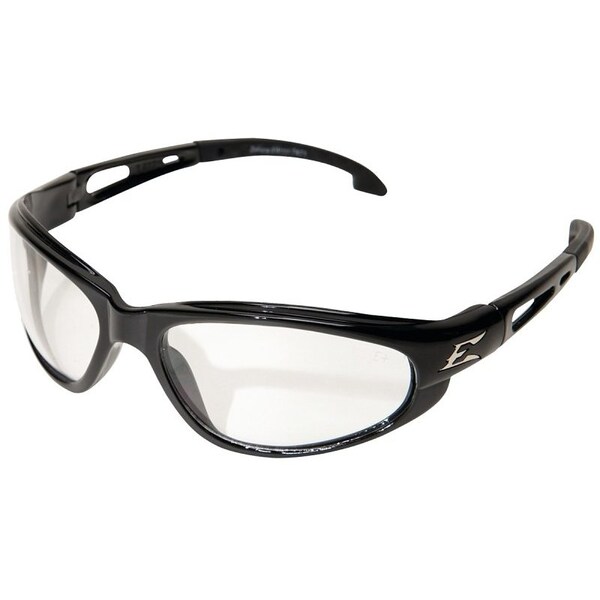 Edge Eyewear NonPolarized Safety Glasses, Unisex, Polycarbonate Lens, Full Frame, Nylon Frame, Black Frame - SW111