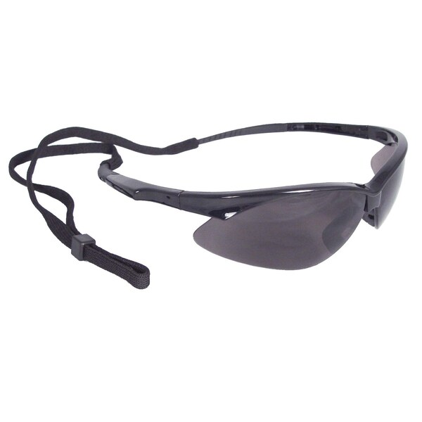 Radians Safety Glasses, Wraparound Smoke Polycarbonate Lens, Anti-Fog, Scratch-Resistant,  - AP1-21