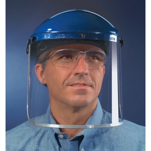 Mcr Safety Glasses, 103 Headgear + 181640A-Aluminum Bound, 16PK - 103640A